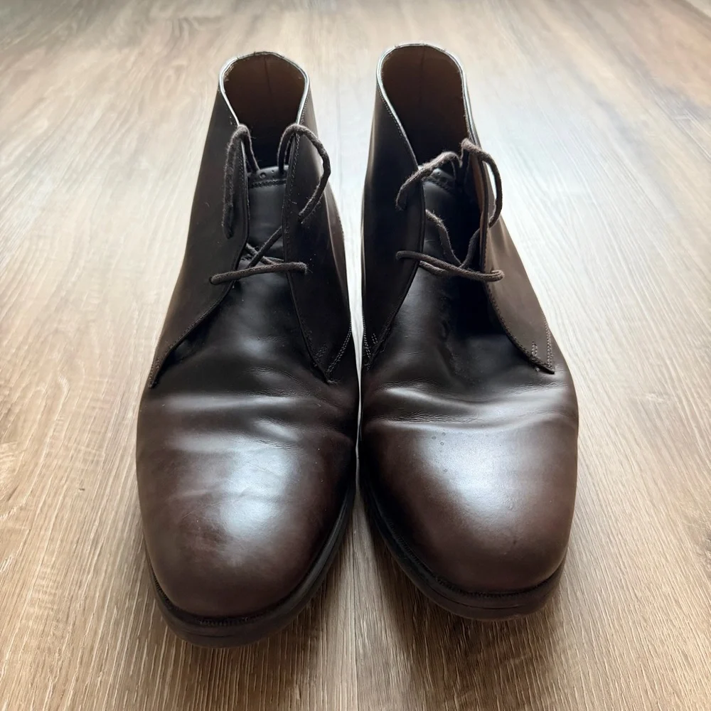 Cole Haan Mens GrandOS Judson‎ Chukka Boots Size 13 M Dark Brown Leather Lace Up